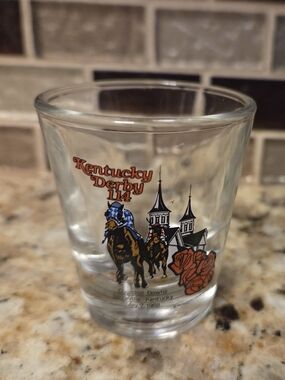 EUC VTG 1988 Kentucky Derby 114 Shot Glass Winning Colors RARE Churchill Downs